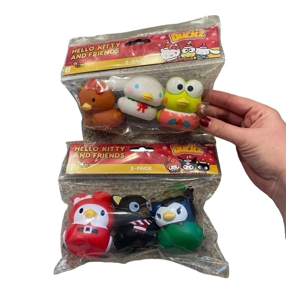 Hello Kitty & Friends Christmas Rubber Duck Bundle Lot Gingerbread Santa Elf